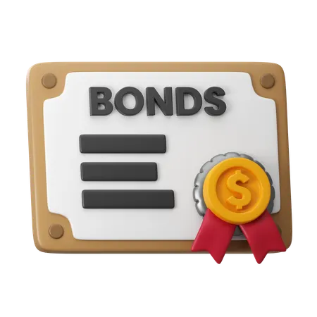 Bonds Certificate  3D Icon