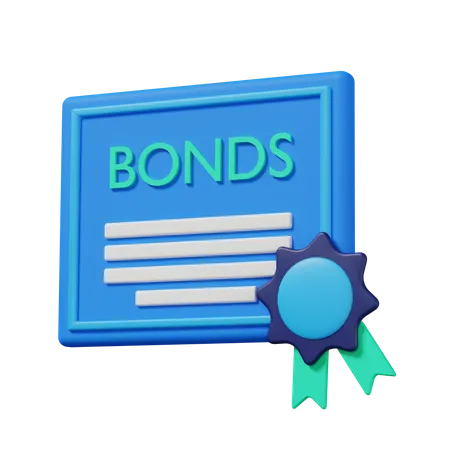 Bonds Certificate  3D Icon