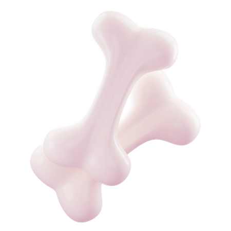 Bone  3D Icon