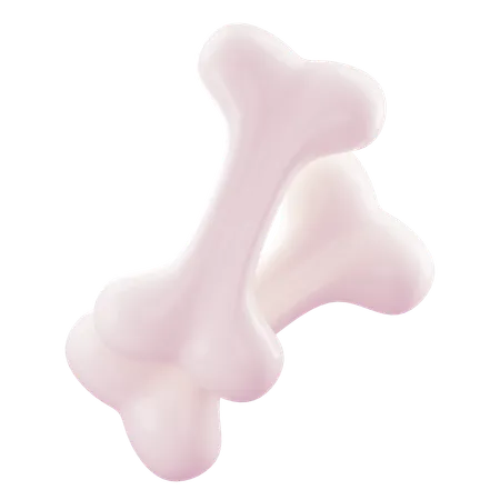 Bone  3D Icon
