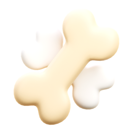 Bone  3D Icon