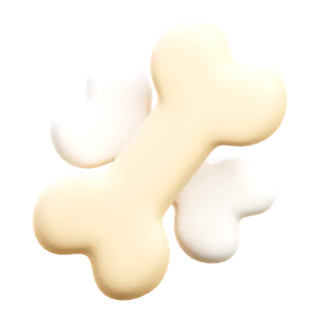 Bone  3D Icon