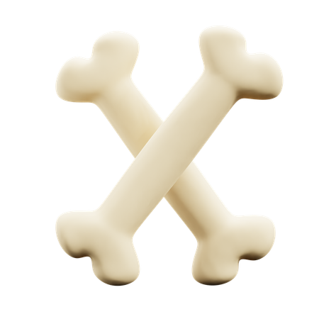 Bone  3D Icon