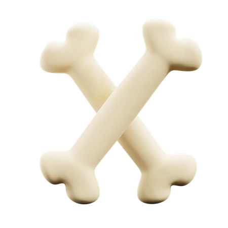 Bone  3D Icon