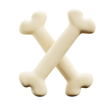 Bone  3D Icon