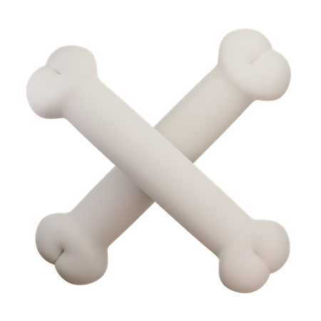 Bone  3D Icon