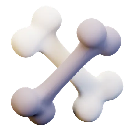 Bone  3D Icon