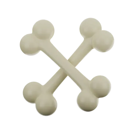 Bone  3D Icon