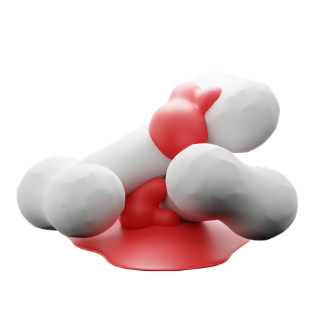 Bone  3D Icon