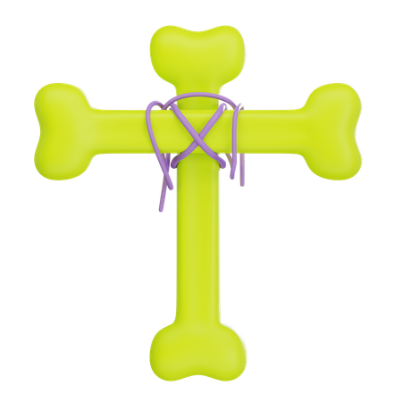 Bone Cross  3D Icon