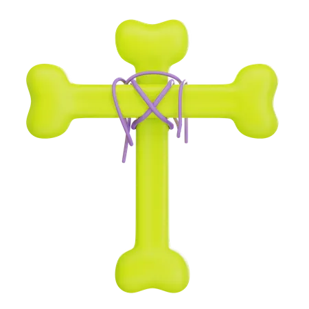 Bone Cross  3D Icon