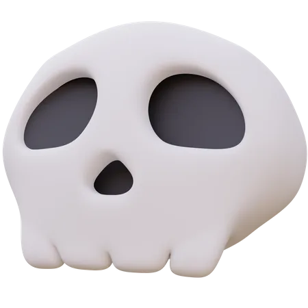 Bone Skull Of Halloween Day 3 D Icon Illustration 3D Icon