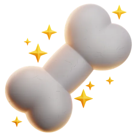 BONE WITH STARS  3D Icon