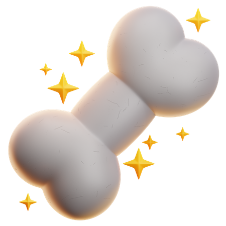 BONE WITH STARS  3D Icon