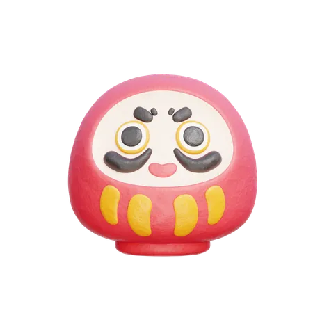 Boneca daruma  3D Icon