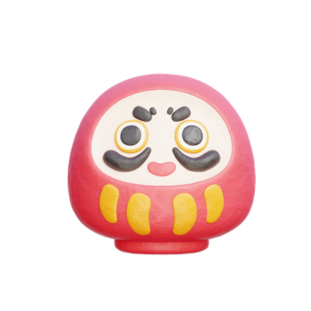 Boneca daruma  3D Icon