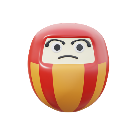 Boneca daruma  3D Icon