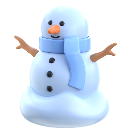 Boneco de neve  3D Icon