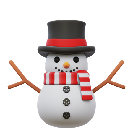 Boneco de neve  3D Icon