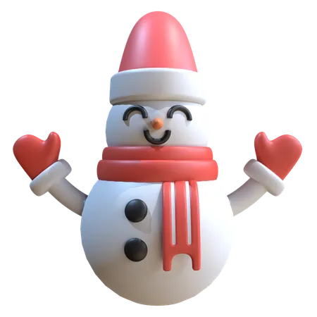 Boneco de neve  3D Icon