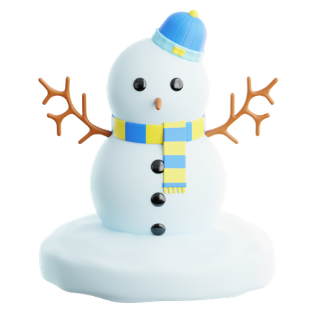 Boneco de neve  3D Icon