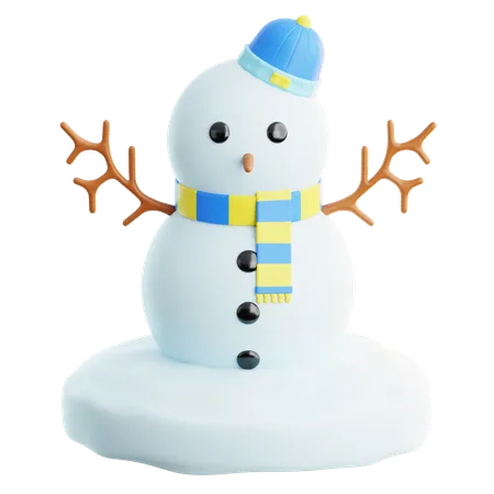 Boneco de neve  3D Icon