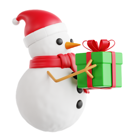 Boneco de neve  3D Icon