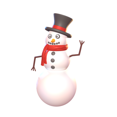 Boneco de neve  3D Icon