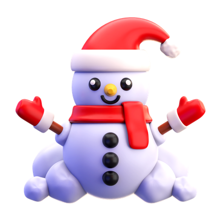 Boneco de neve  3D Icon