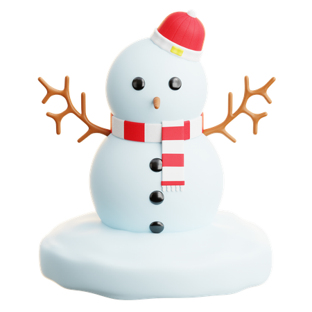 Boneco de neve  3D Icon