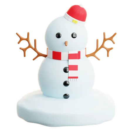 Boneco de neve  3D Icon