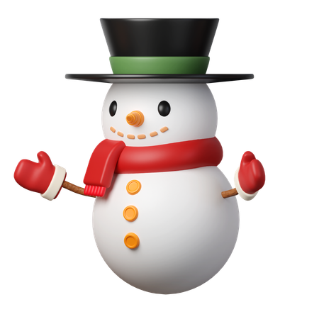 Boneco de neve  3D Icon