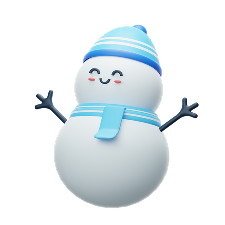 Boneco de neve  3D Icon