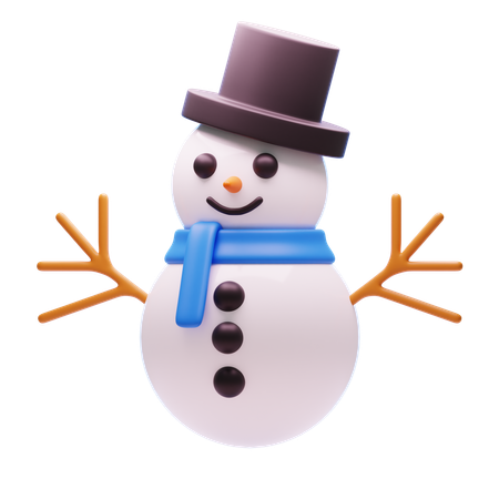 Boneco de neve  3D Icon