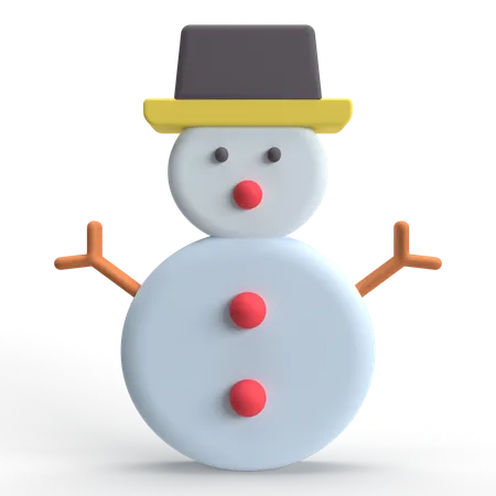 Boneco de neve  3D Icon