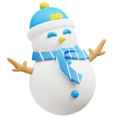 Boneco de neve  3D Icon