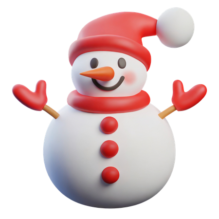 Boneco de neve  3D Icon