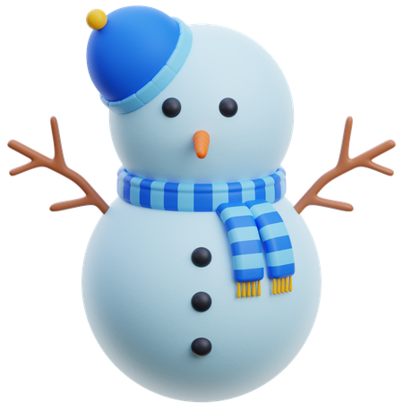 Boneco de neve  3D Icon