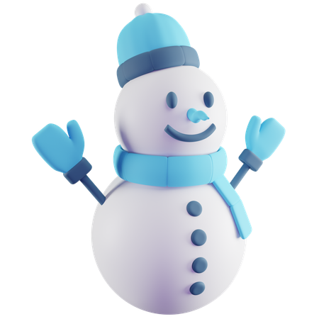 Boneco de neve  3D Icon