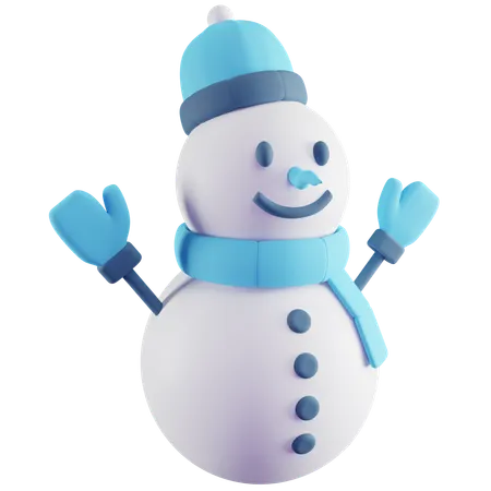 Boneco de neve  3D Icon