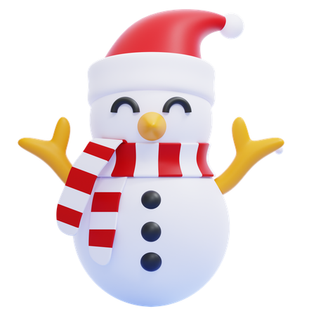 Boneco de neve  3D Icon