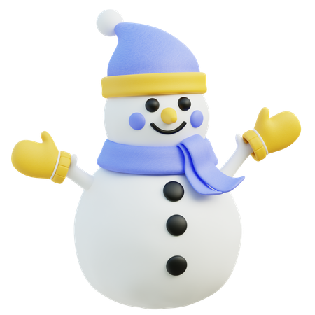 Boneco de neve  3D Icon