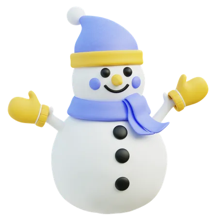 Boneco de neve  3D Icon