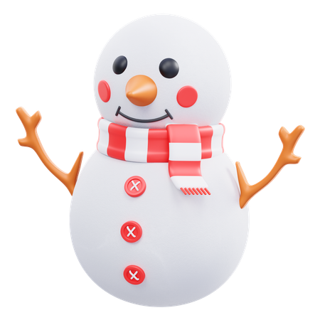 Boneco de neve  3D Icon