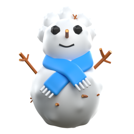 Boneco de neve  3D Icon