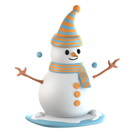 Boneco de neve  3D Icon