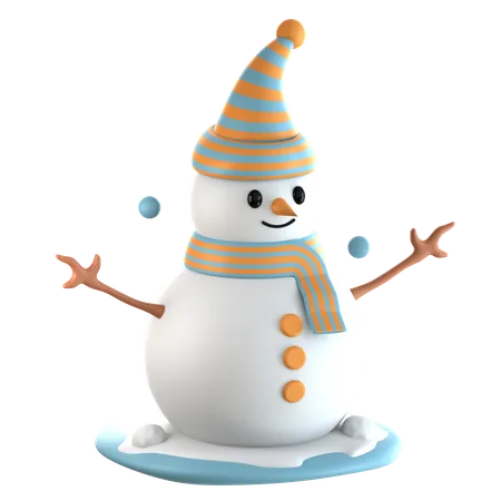 Boneco de neve  3D Icon