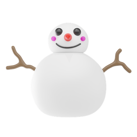 Boneco de neve  3D Icon