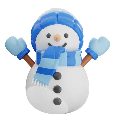 Boneco de neve  3D Icon