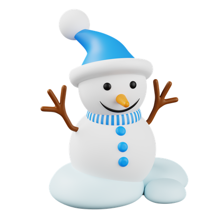 Boneco de neve  3D Icon